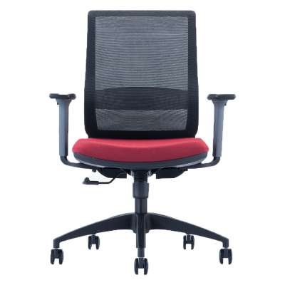 Fashionable mesh black swivel office chair with butterfly tilt and lock mechanism