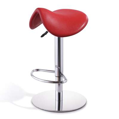 Best Quality medical saddle stool chair fashion red